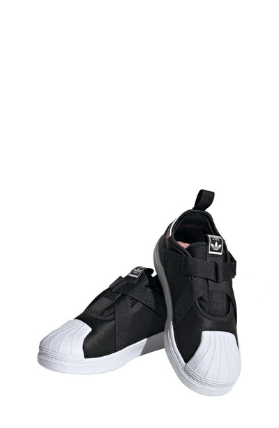 Shop Adidas Originals Kids' Superstar 360 Sneaker In Black/ Black/ White