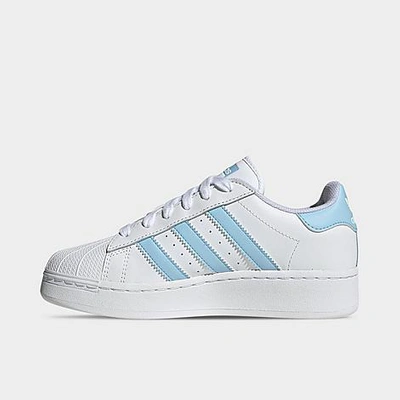 Shop Adidas Originals Adidas Women's Superstar Xlg Casual Shoes In White/clear Sky/white