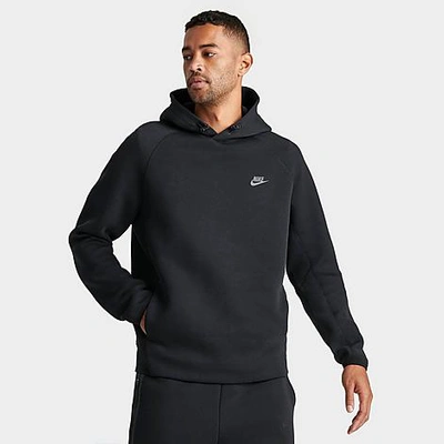 Shop Nike Men's Sportswear Tech Fleece Pullover Hoodie In Black/black