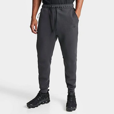 Shop Nike Men's Sportswear Tech Fleece Jogger Pants In Anthracite/black