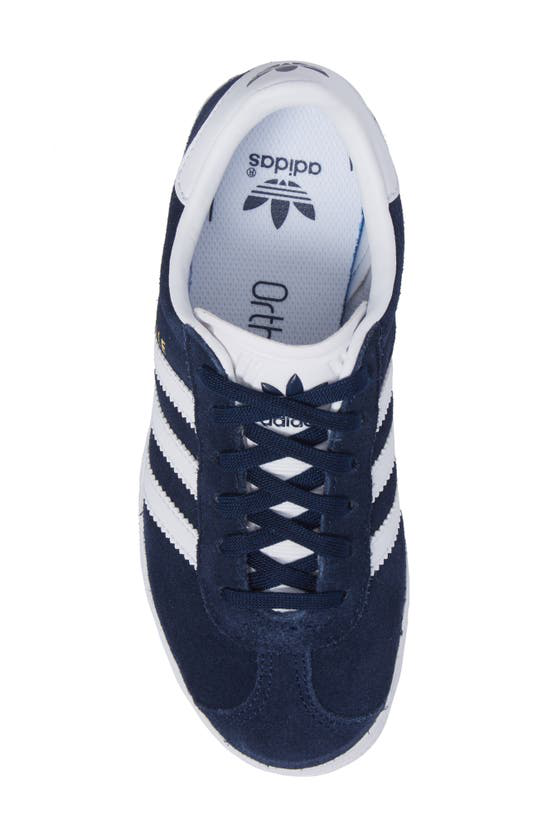 Navy adidas gazelle junior