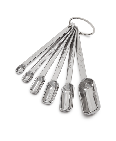 Shop The Cellar Core 6-pc. Stainless Steel Spice Spoon Set, Created For Macy's