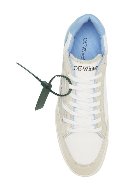 Shop Off-white Off Court 5.0 Low Top Sneaker In White Light Blue