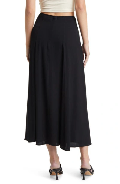 Shop Reformation Zoe Midi Skirt In Black