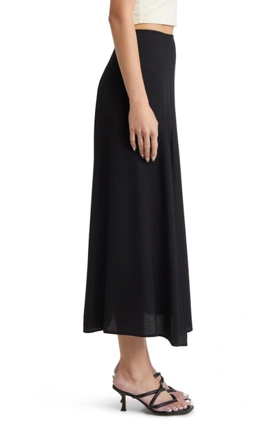 Shop Reformation Zoe Midi Skirt In Black