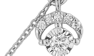 Shop Dana Rebecca Designs Ava Bea Diamond Crescent Charm Necklace In White Gold