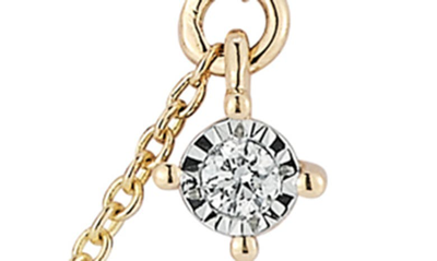 Shop Dana Rebecca Designs Ava Bea Diamond Charm Necklace In Yellow Gold