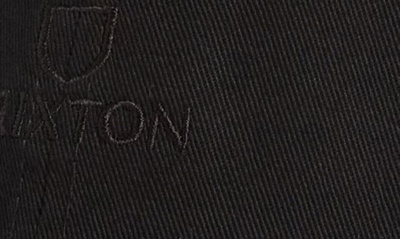 Shop Brixton Alpha Cotton Twill Baseball Cap In Black Vintage Wash