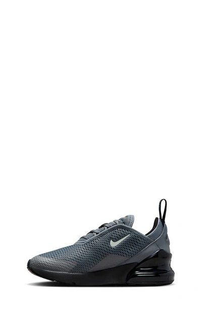 Shop Nike Kids' Air Max 270 Sneaker In Smoke Grey/ Black/ Mandarin
