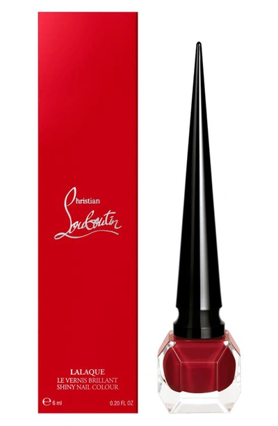 Shop Christian Louboutin Lalaque Le Vernis Brillant In Very Prive Red 118