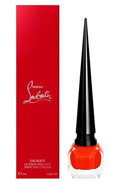 Shop Christian Louboutin Lalaque Le Vernis Brillant In Oranja Coccinella 506