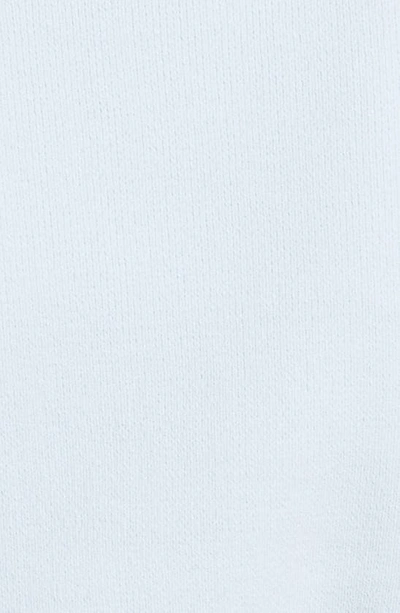 Shop Alexander Wang Embossed Logo Short Sleeve Crop Sweater In Ariel Blue