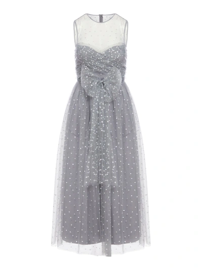 Shop Red Façon Tulle Stelle Glitter Dress In Grey