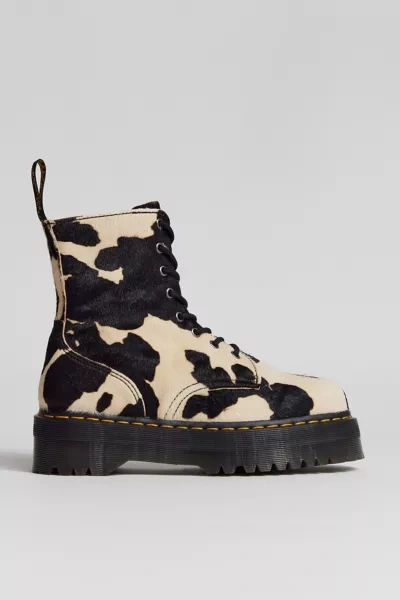 Shop Dr. Martens' Jadon Cow Print Platform Boot In Cow Print, Women's At Urban Outfitters