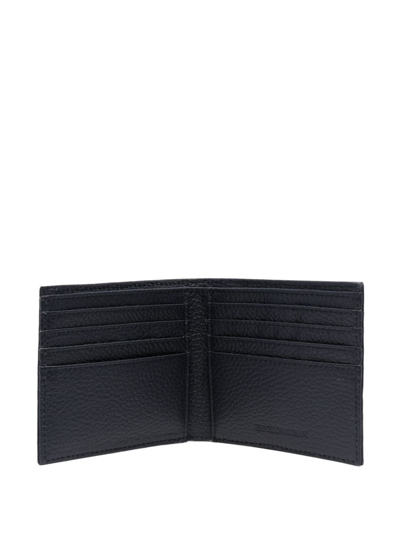 Shop Emporio Armani Leather Wallet In Blue