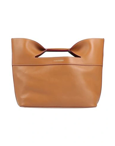 Shop Alexander Mcqueen Woman Handbag Tan Size - Soft Leather In Brown