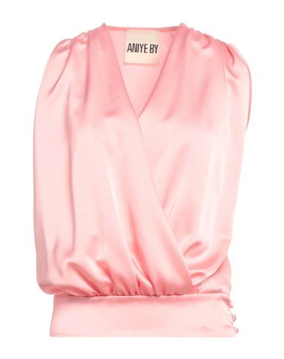 Shop Aniye By Woman Top Pink Size 8 Polyester