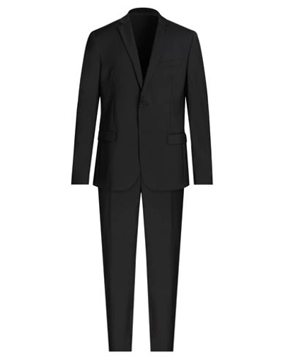 Shop Manuel Ritz Man Suit Black Size 46 Virgin Wool