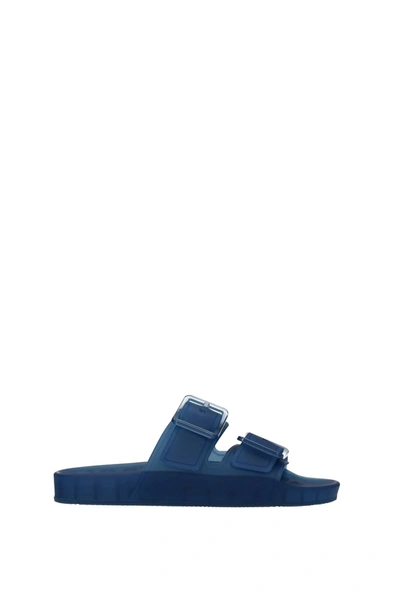 Shop Balenciaga Slippers And Clogs Plastic Blue Transparent