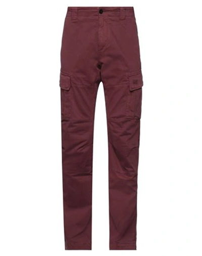 Shop C.p. Company C. P. Company Man Pants Garnet Size 30 Cotton, Elastane In Red