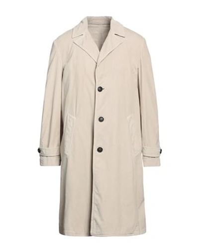 Shop Massimo Alba Man Coat Beige Size 42 Cotton