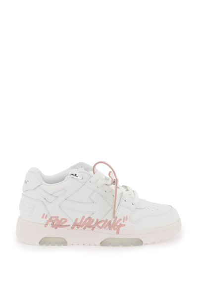 Shop Off-white Out Of Office For Walking Sneakers In White Pink (white)
