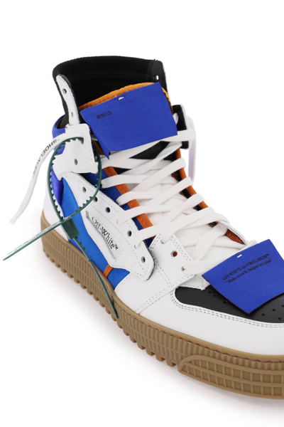 Shop Off-white 3.0 Off Court Sneakers In Bleu Fluo (white)