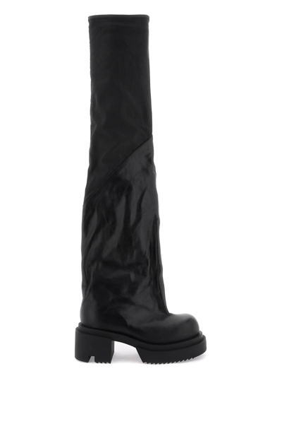Shop Rick Owens Flares Bogun Boots In Black (black)