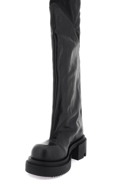 Shop Rick Owens Flares Bogun Boots In Black (black)