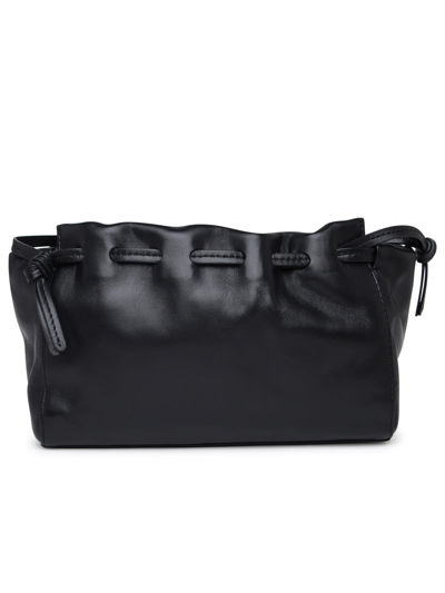 Shop Mansur Gavriel Bloom Small Black Leather Crossbody Bag