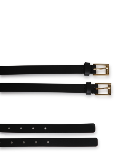 Shop Dolce & Gabbana Logo-plaque Double-strap Belt