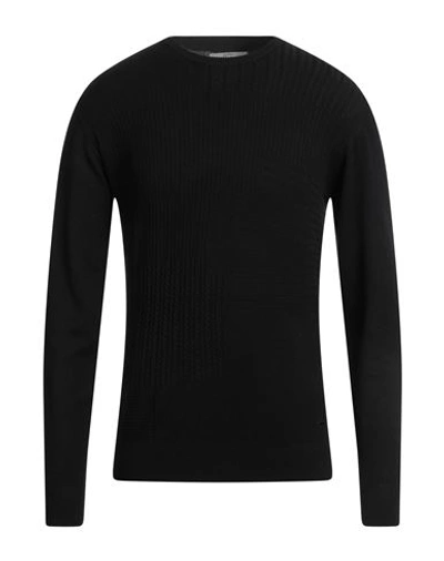 Shop Yes Zee By Essenza Man Sweater Black Size Xl Viscose, Nylon