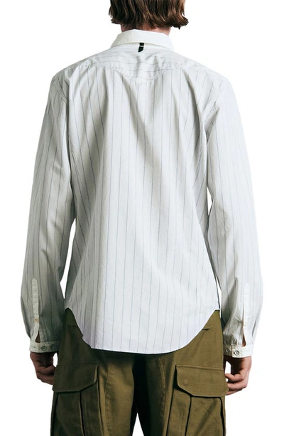 RAG & BONE RAG & BONE ARCHIVE STRIPE BUTTON-UP SHIRT 