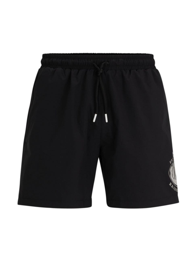 Boss x NFL Quick-Dry Swim Shorts with Collaborative branding- Raiders | Men's Swim Shorts Size S