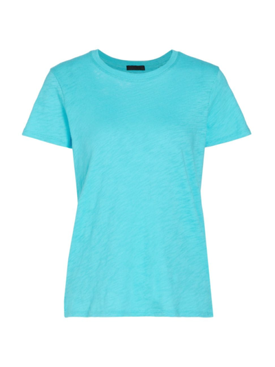 Shop Atm Anthony Thomas Melillo Women's Schoolboy Slub Jersey T-shirt In Bright Sky