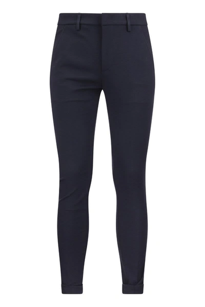 Shop Dondup Gaubert - Slim-fit Jersey Trousers In Blue