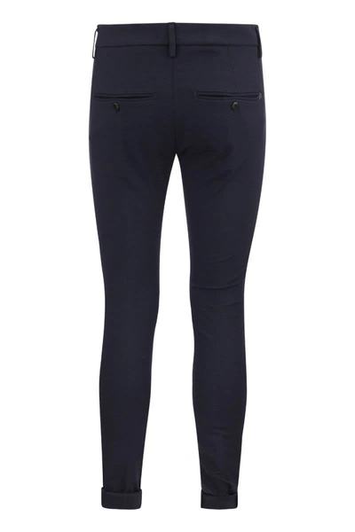 Shop Dondup Gaubert - Slim-fit Jersey Trousers In Blue