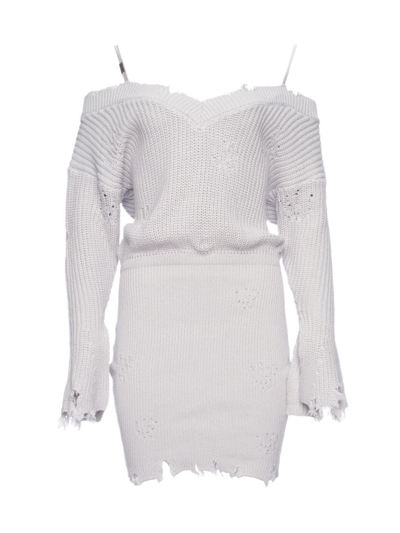 Shop Ser.o.ya Women's Maude Sweater Dress In Silver