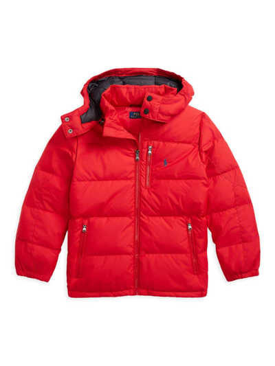 Shop Polo Ralph Lauren Little Boy's & Boy's Puffer Jacket In Red