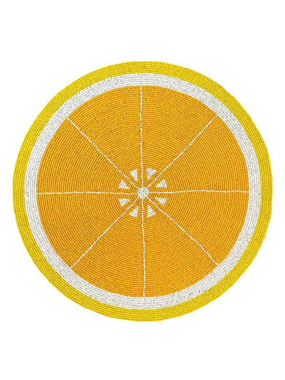 Shop Von Gern Home Fruit Placemats, Set Of 2 In Yellow