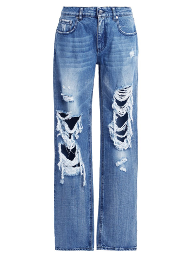 Shop Retroféte Women's Chris Low Rise Jeans In Sea