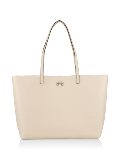 Shop Tory Burch Women's Mcgraw Leather Tote Bag In Brie