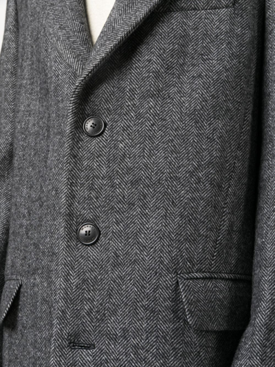 Shop Marant Johel Single-breasted Coat In Grey