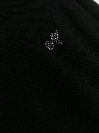 Shop Monnalisa Logo-embellished Roll-neck T-shirt In Black