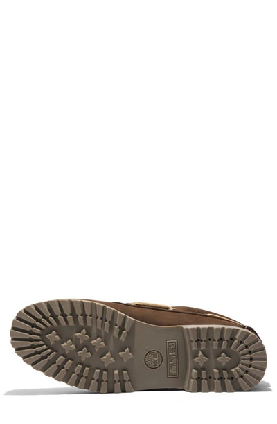 Timberland Authentic Boat Shoe In Dark Brown Nubuck