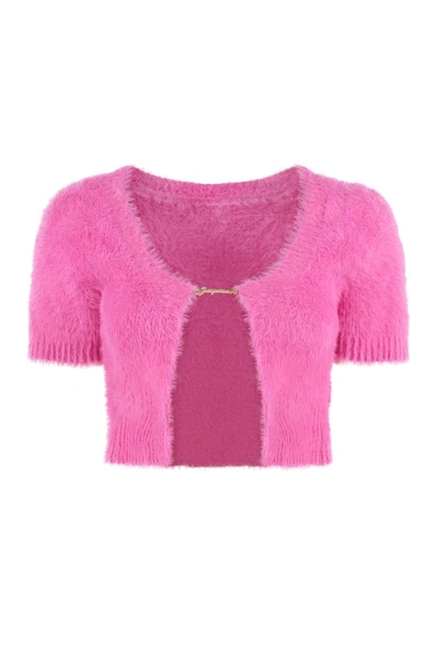 Shop Jacquemus Neve Short Sleeve Top In Pink