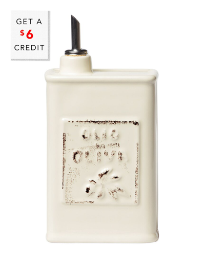 Vietri Lastra Linen Olive Oil Can