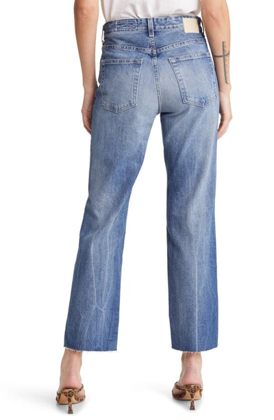 Ag Kinsley High Waist Raw Hem Ankle Flare Jeans In Superstition