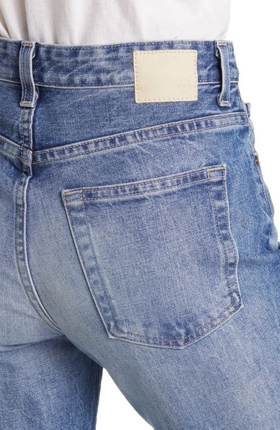 Ag Kinsley High Waist Raw Hem Ankle Flare Jeans In Superstition