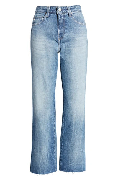 Ag Kinsley High Waist Raw Hem Ankle Flare Jeans In Superstition